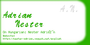 adrian nester business card